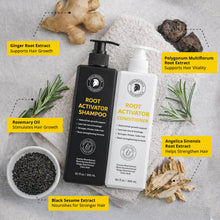 Load image into Gallery viewer, Hair Growth Shampoo and Conditioner Set: Sulfate Free Hair Growth Root Activator Thickening Shampoo for Hair Loss and Thinning Hair - Hair Loss RegrowthTreatments for Women Men
